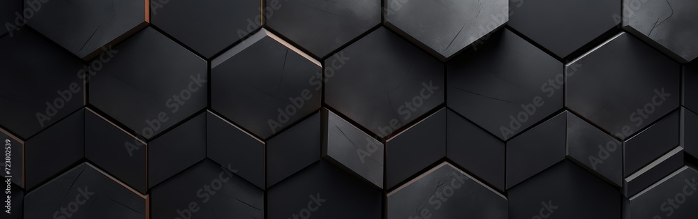 background Black abstract background of geometric shapes.