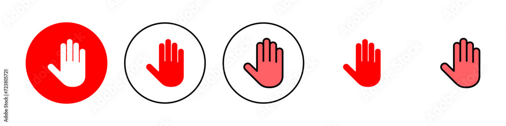 Hand icon set illustration. hand sign and symbol. hand gesture Hand icon set illustration. hand sign and symbol. hand gesture