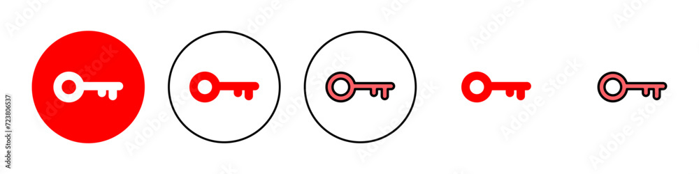 Key icon set illustration. Key sign and symbol. Key icon set illustration. Key sign and symbol.