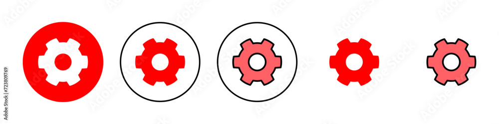 setting Icon set illustration. Cog settings sign and symbol. Gear Sign setting Icon set illustration. Cog settings sign and symbol. Gear Sign