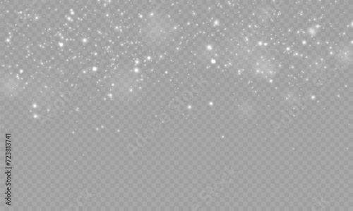 Glowing light effect with lots of glitter particles vector background. EPS10