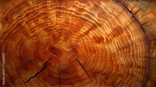 Growth rings of a tree trunk photo