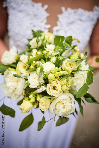 Bukiet kwiatów panny młodej Bright wedding bouquet