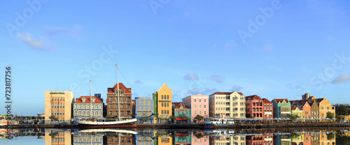 the city of Willemstad the capital of the island of Cuaracao