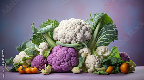 Organic cauliflower photo