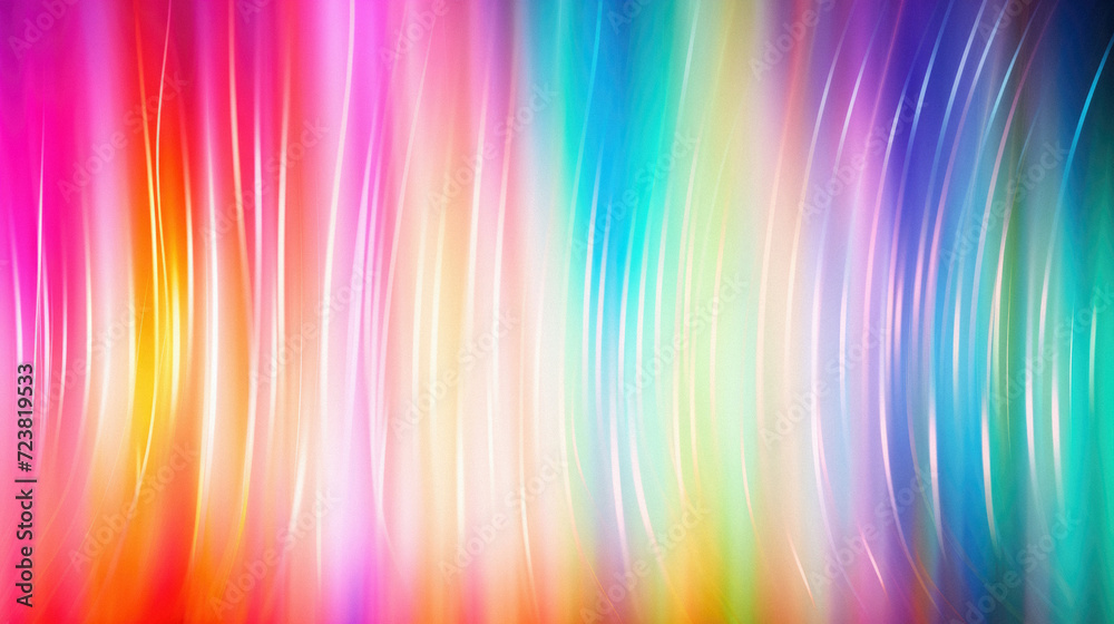 Abstract rainbow color background with smooth lines and bokeh effect
