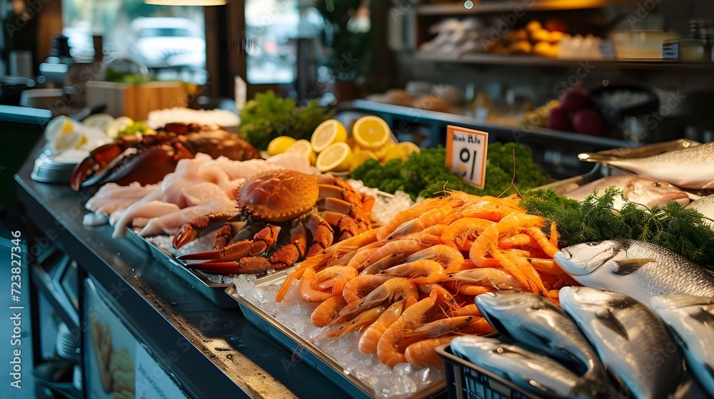 seafood at the market