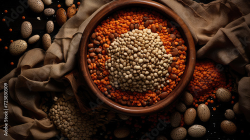 Photo of lentils in a plate
