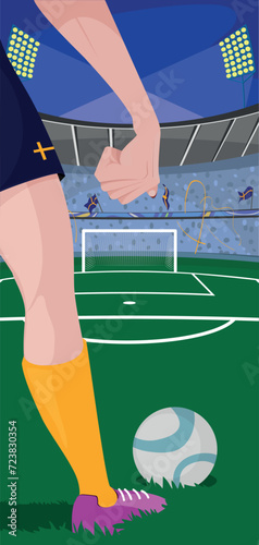 Cartaz representando o futebol feminino da equipe nacional da Suécia - Mulher com garra, punhos cerrados.