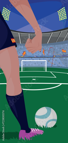 Cartaz representando o futebol feminino da equipe nacional da Espanha - Mulher com garra, punhos cerrados.