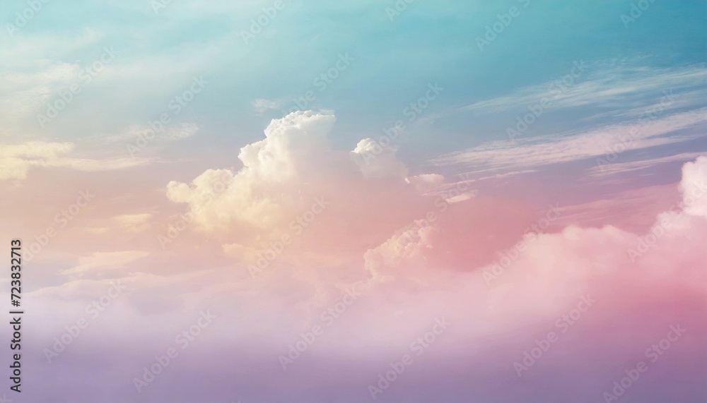 abstract color pastel background a soft sky with cloud background in pastel color