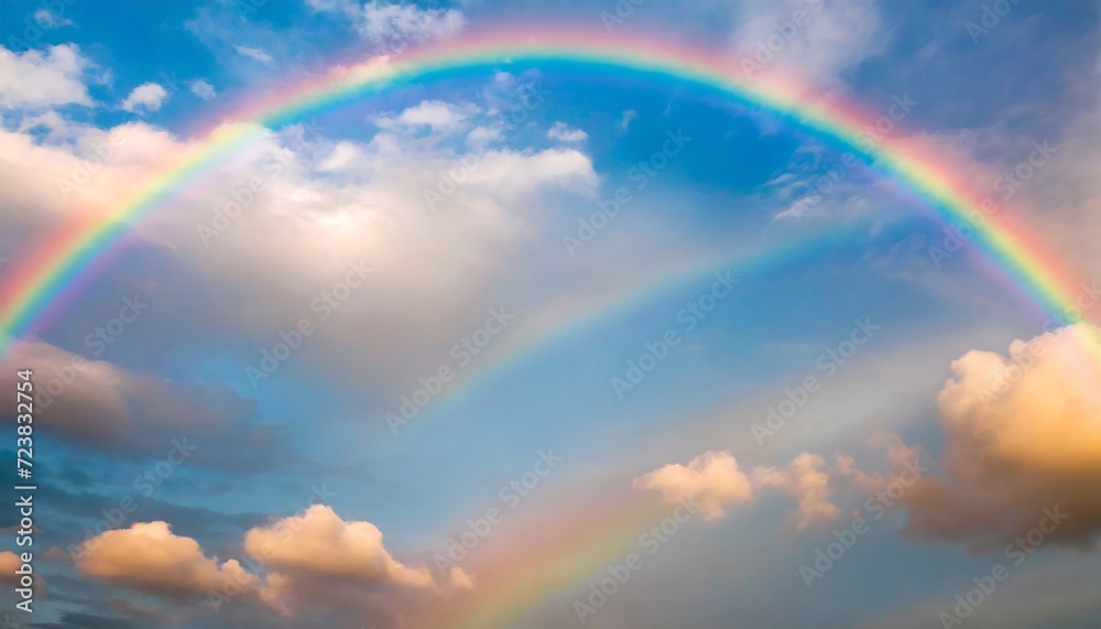 rainbow in the beautiful sky