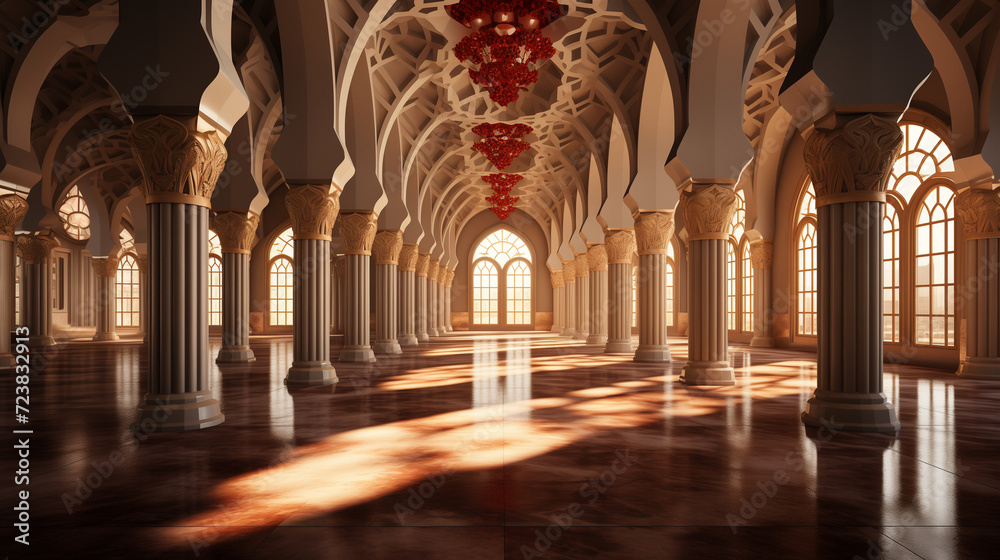 Intricate Mosque Interior Design