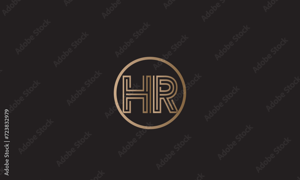 HR, RH, R , H , Abstract Letters Logo Monogram HR, RH, R , H , Abstract Letters Logo Monogram