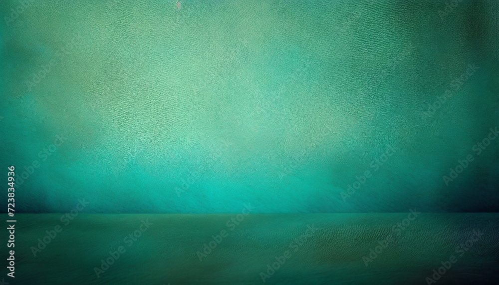 dreamy and romantic aqua shades of blue and green traditional painted canvas or muslin fabric cloth studio backdrop or background suitable for use with portraits and products alike - obrazy, fototapety, plakaty 