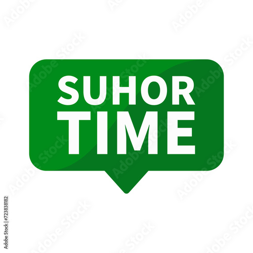 Suhor Time Text In Green Rectangle Shape For Information Promotion Business Marketing Announcement Social Media
