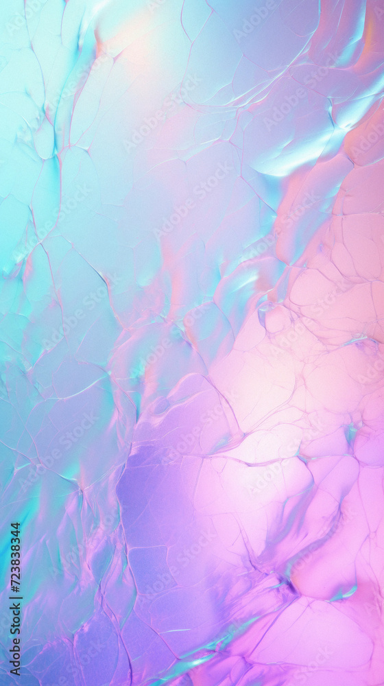 Abstract background of holographic foil in blue and pink colors . Abstract background of holographic foil in blue and pink colors .
