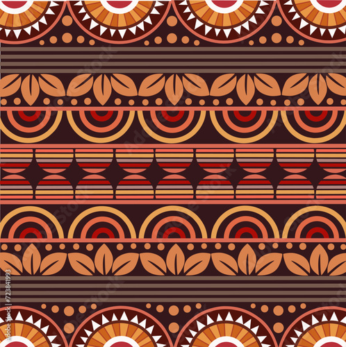 Brown batik patterned background and wallpaper