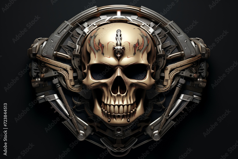 human skull with skeleton human skull with skeleton