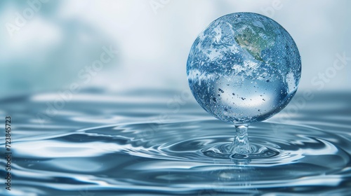 World water day. Saving water and world environmental protection concept.