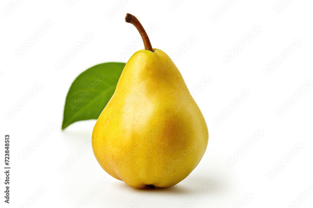 Single pear fruit, isolated white background Single pear fruit, isolated white background