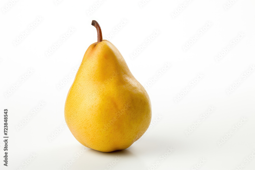 Single pear fruit, isolated white background Single pear fruit, isolated white background