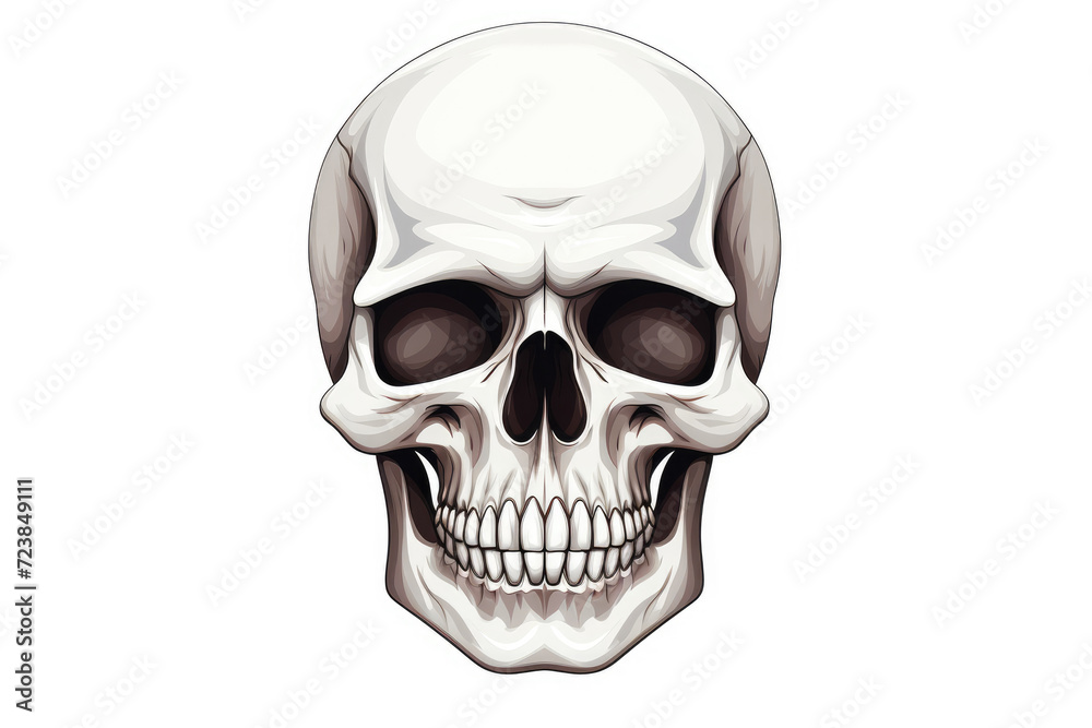Skull head isolated on white background Skull head isolated on white background