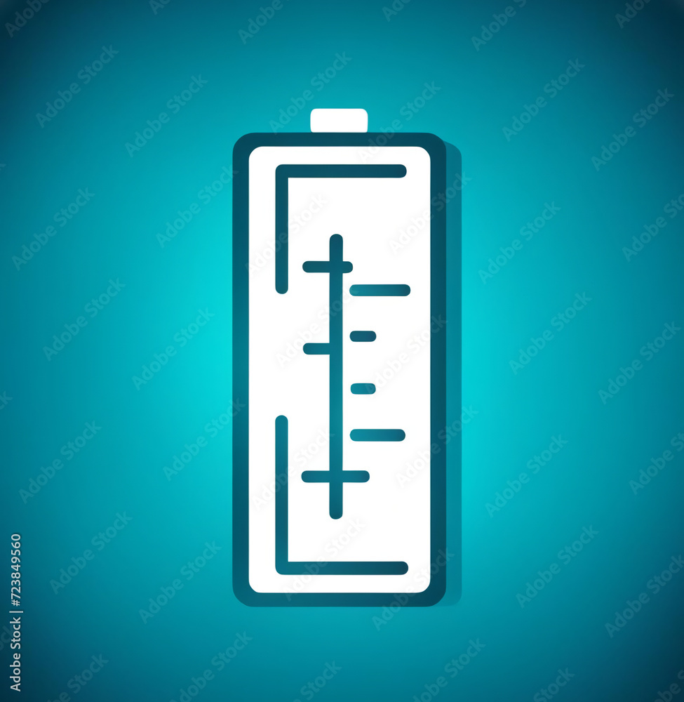 Illustration of the battery icon on a bright background.