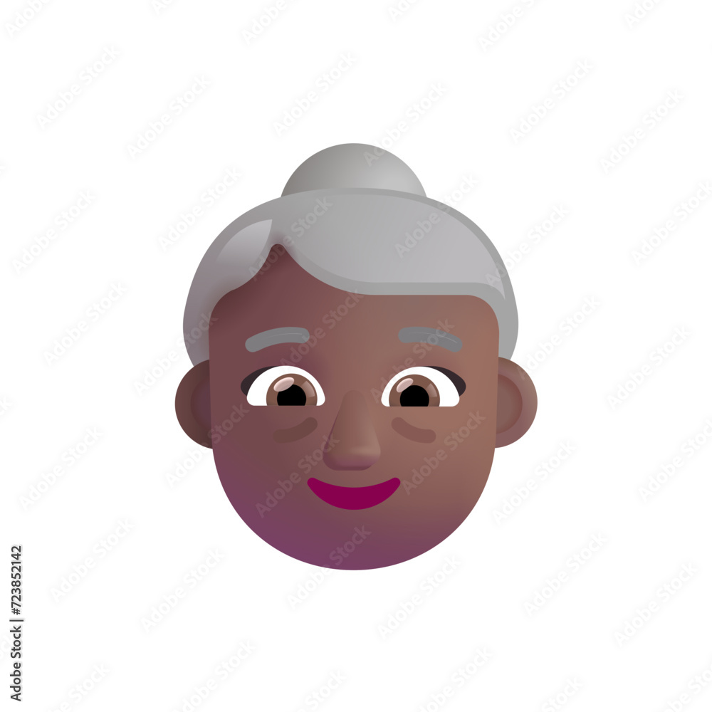 Old Woman : Medium-Dark Skin Tone Old Woman : Medium-Dark Skin Tone