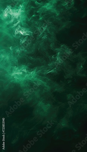 Abstract green smoke texture background