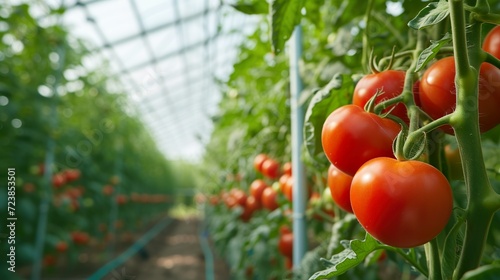 トマトの温室ハウス栽培01 photo