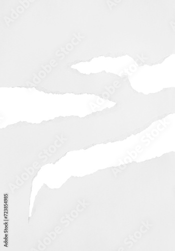 White Torn Paper Background