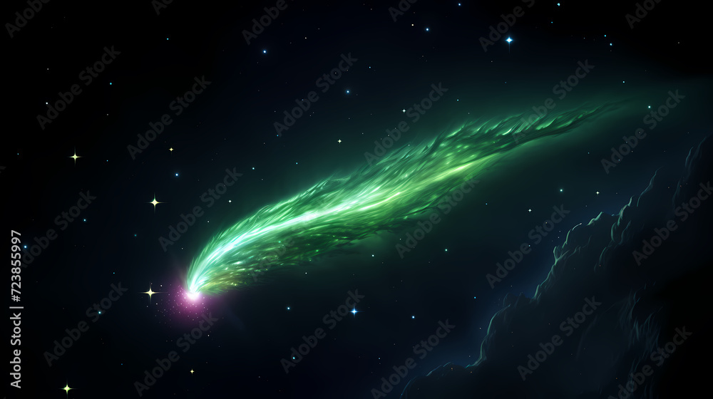 Fototapeta premium Future digital technology, abstract digital waves and particles on dark background