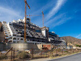 Título: Construcción ilegal abandonada del hotel El Algarrobíco en el parque natural del Cabo de Gata de Almería, España