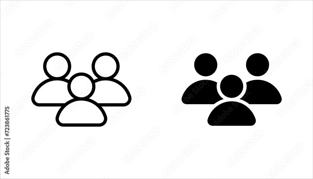 People Icons set, Person work group Team Vector. vector illustration on white background People Icons set, Person work group Team Vector. vector illustration on white background