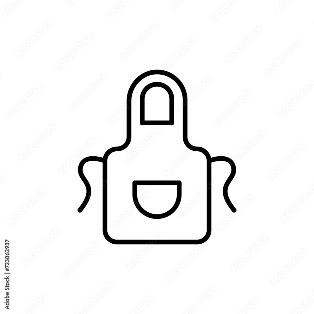 Apron outline icons, minimalist vector illustration ,simple transparent graphic element .Isolated on white background Apron outline icons, minimalist vector illustration ,simple transparent graphic element .Isolated on white background