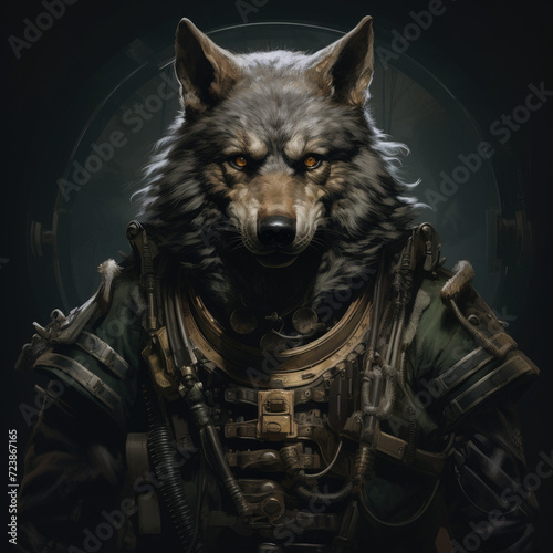 War wolf canvas art