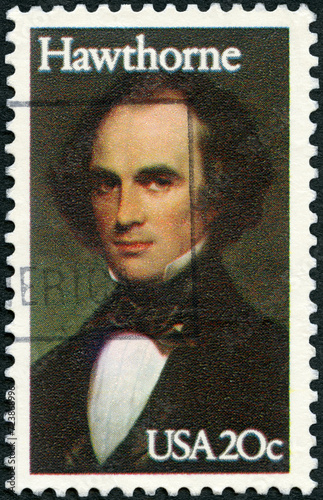 USA - 1983: shows Nathaniel Hawthorne (1804-1864), Writer, 1983 photo