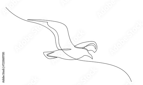 Seagulls fly over the surface of the sea. Small waves. World Maritime Day. template