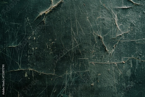 Green Old Textured Background with a few Scratches in the Style of Fabrics - Dark Gray Green Flat Cracked Surface Wallpaper created with Generative AI Technology © Desizexa