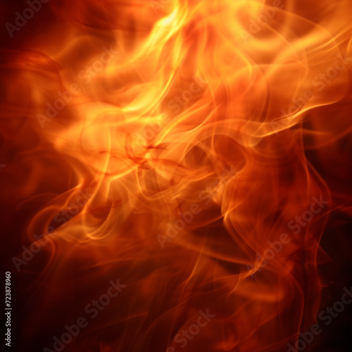 Blurred blaze fire flame texture background  ai technology