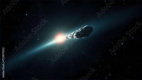 Space galaxy background, 3D illustration of nebulae in the universe