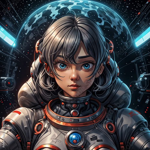 space girl, generative AI