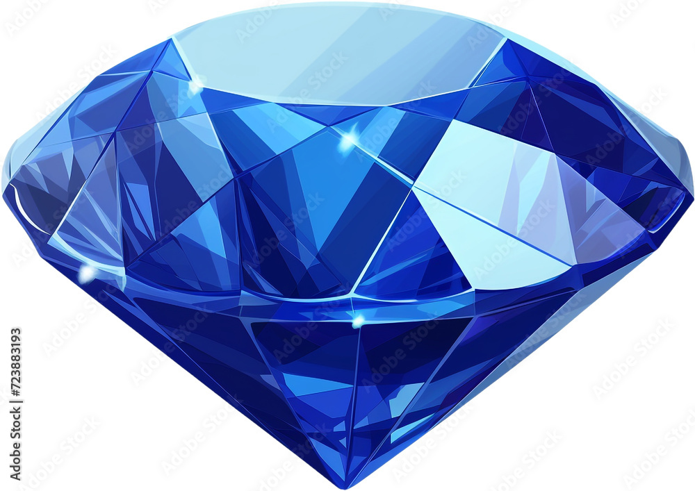Gemstone Giggles: A Simple Cartoon of a Sapphire Gemstone Giggles: A Simple Cartoon of a Sapphire