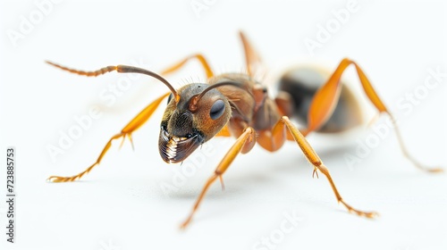 Ant on white background © cherezoff