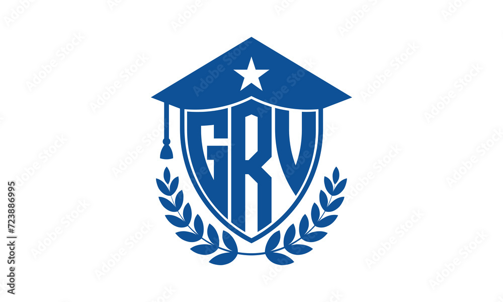 GR three letter iconic academic logo design vector template. monogram, abstract, school, college, university, graduation cap symbol logo, shield, model, institute, educational, coaching canter, tech GR three letter iconic academic logo design vector template. monogram, abstract, school, college, university, graduation cap symbol logo, shield, model, institute, educational, coaching canter, tech