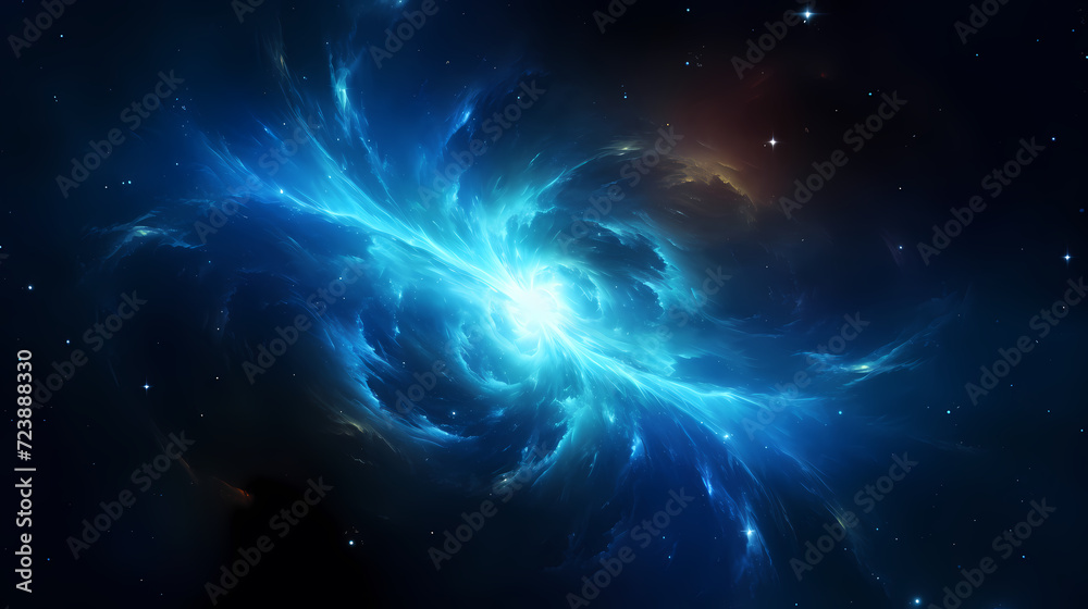 Cosmic illustration showing vibrant cosmic background