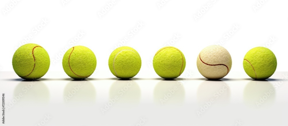 Tennis balls isolated on a white background. 