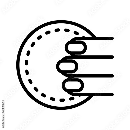 Makeup removal. Moisturizer linear icon. Skincare procedure. Facial beauty. Cleansing for healthy skin. Contour symbol. Vector isolated outline illustration