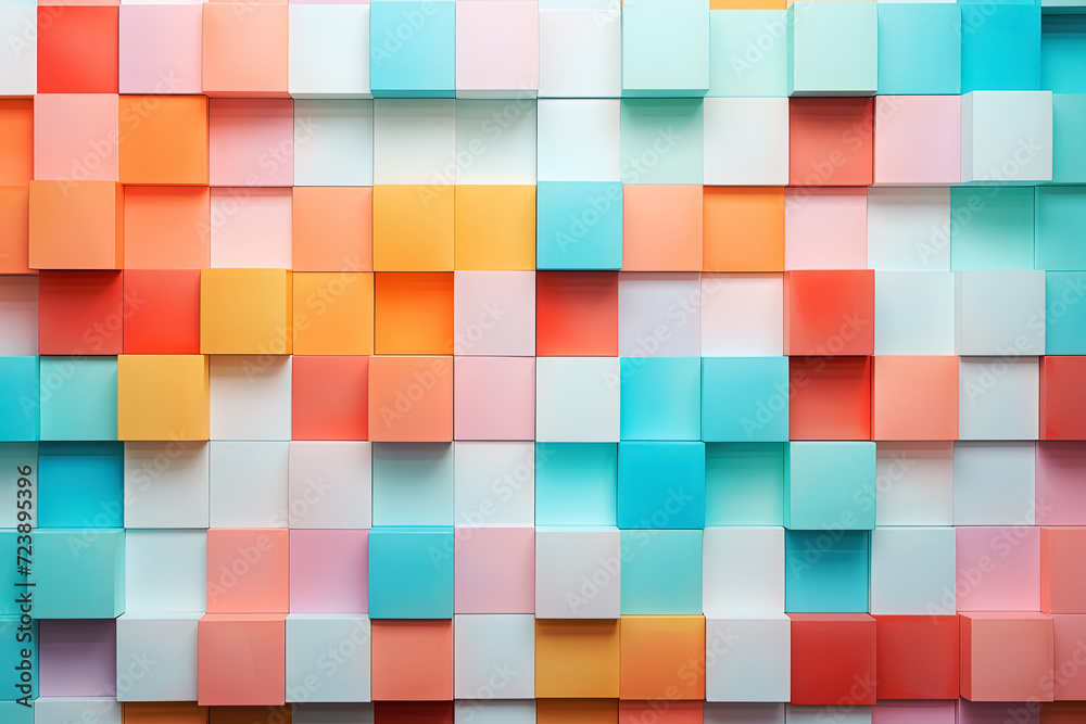 abstract cubes background. Generative Ai abstract cubes background. Generative Ai